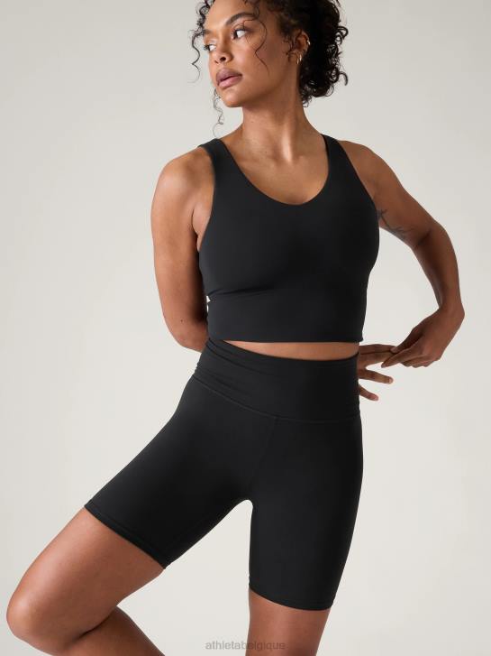 Athleta femmes transcend - soutien-gorge court à col en V d-dd JRTZ655 soutiens-gorge et sous-vêtements | noir