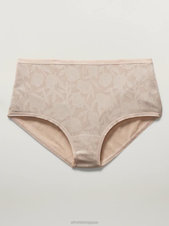 Athleta femmes sous-vêtement boyshort rituel JRTZ641 soutiens-gorge et sous-vêtements | dentelle beige