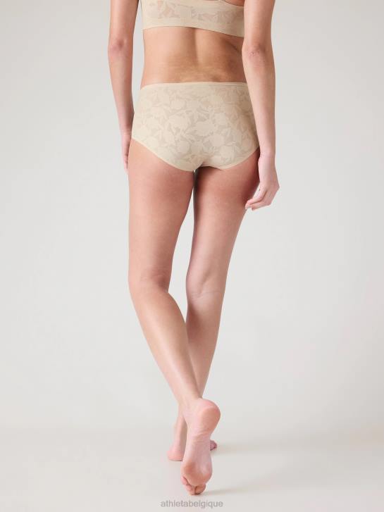 Athleta femmes sous-vêtement boyshort rituel JRTZ641 soutiens-gorge et sous-vêtements | dentelle beige