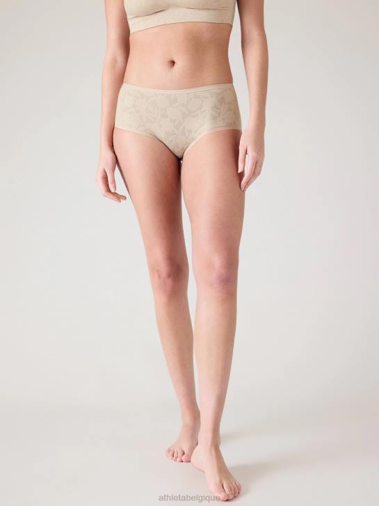 Athleta femmes sous-vêtement boyshort rituel JRTZ641 soutiens-gorge et sous-vêtements | dentelle beige