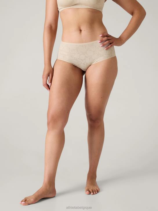 Athleta femmes sous-vêtement boyshort rituel JRTZ641 soutiens-gorge et sous-vêtements | dentelle beige