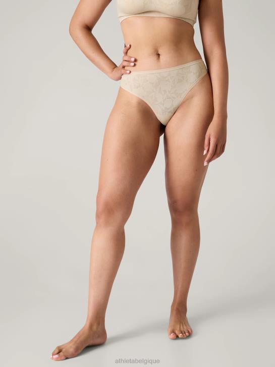 Athleta femmes sous-vêtement string rituel JRTZ644 soutiens-gorge et sous-vêtements | dentelle beige