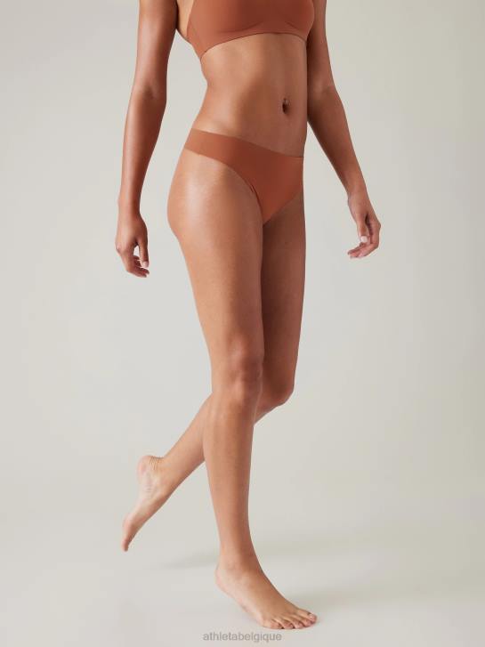 Athleta femmes sous-vêtement string rituel JRTZ703 soutiens-gorge et sous-vêtements | brun cuivré