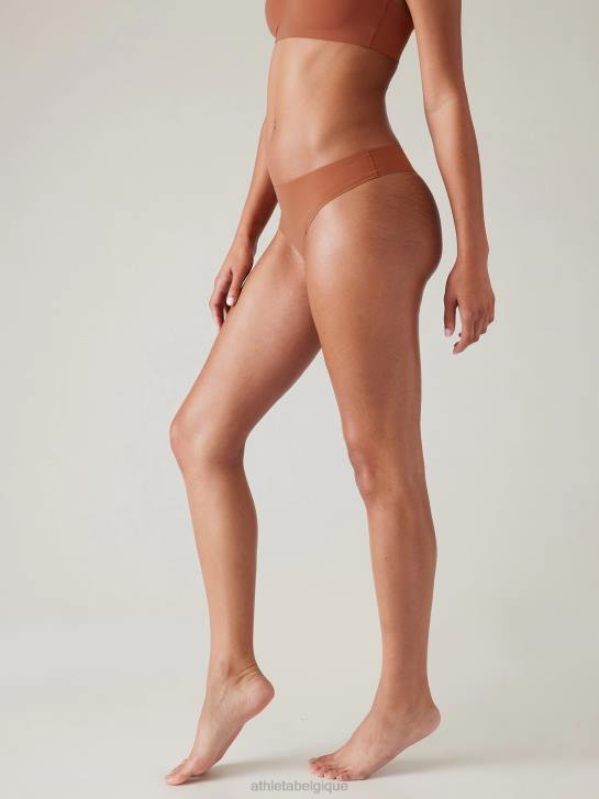 Athleta femmes sous-vêtement string rituel JRTZ703 soutiens-gorge et sous-vêtements | brun cuivré