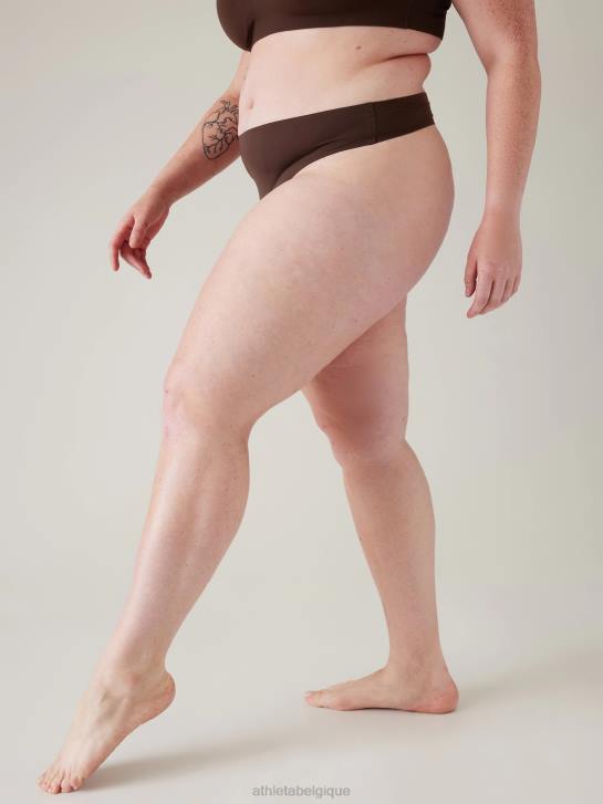 Athleta femmes sous-vêtement string rituel JRTZ704 soutiens-gorge et sous-vêtements | brun grillé