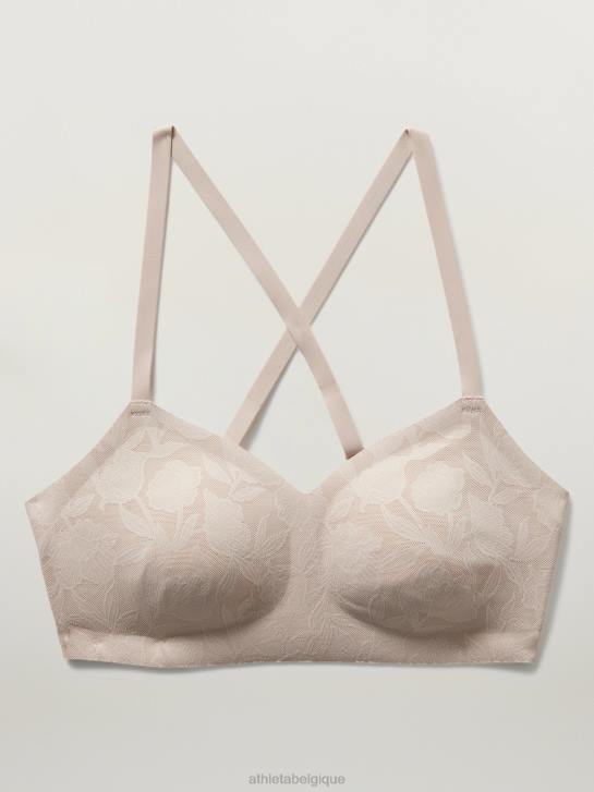 Athleta femmes soutien-gorge ajustable rituel a-c JRTZ608 soutiens-gorge et sous-vêtements | dentelle beige