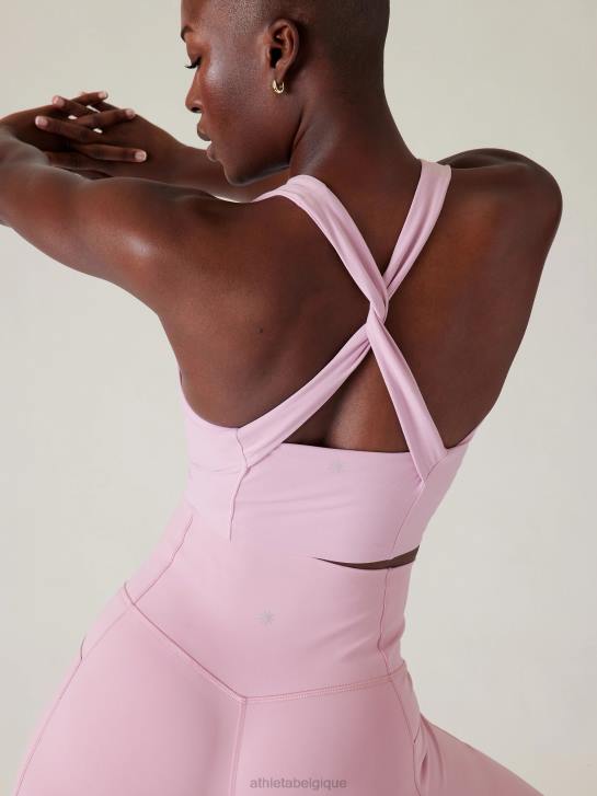 Athleta femmes soutien-gorge court torsadé conscient a-c JRTZ235 soutiens-gorge et sous-vêtements | bégonia