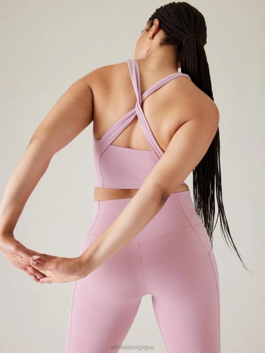 Athleta femmes soutien-gorge court torsadé conscient a-c JRTZ235 soutiens-gorge et sous-vêtements | bégonia
