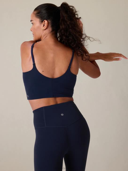 Athleta femmes soutien-gorge long à col en V elation a-c JRTZ735 soutiens-gorge et sous-vêtements | marine