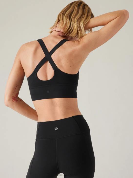 Athleta femmes soutien-gorge long guerrier a-c JRTZ590 soutiens-gorge et sous-vêtements | noir