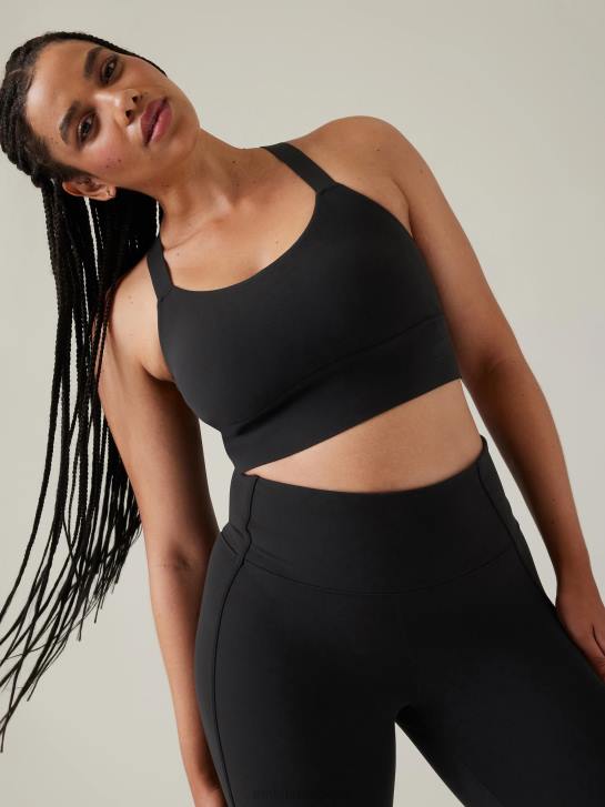Athleta femmes soutien-gorge long guerrier a-c JRTZ590 soutiens-gorge et sous-vêtements | noir