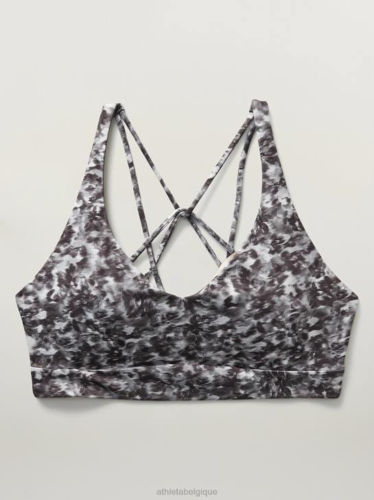 Athleta femmes soutien-gorge réconfort a-c JRTZ726 soutiens-gorge et sous-vêtements | opaline florale noire