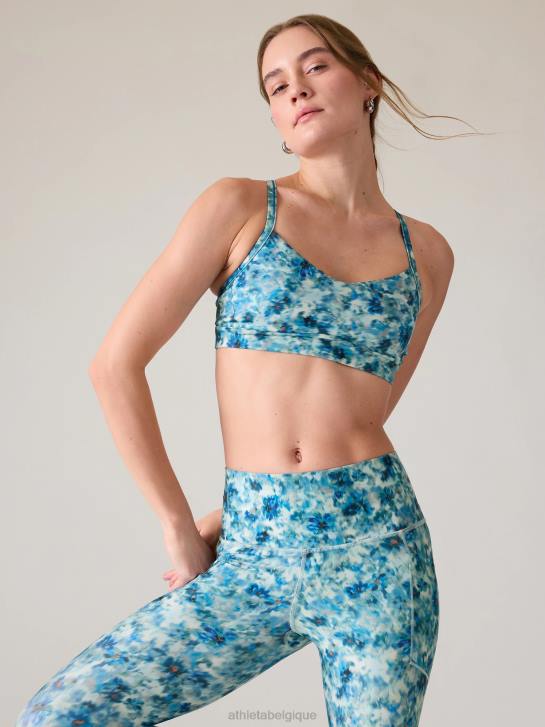 Athleta femmes soutien-gorge vital a-c JRTZ729 soutiens-gorge et sous-vêtements | floral opalin bleu