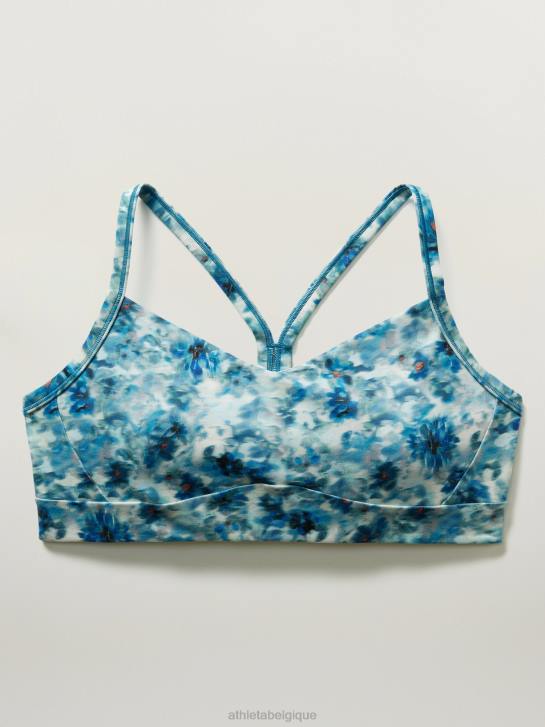 Athleta femmes soutien-gorge vital a-c JRTZ729 soutiens-gorge et sous-vêtements | floral opalin bleu