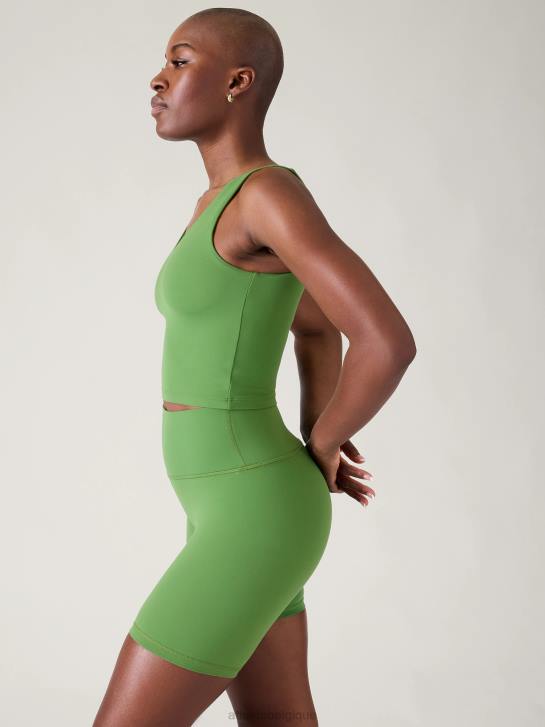 Athleta femmes transcend - soutien-gorge court à col en V a-c JRTZ678 soutiens-gorge et sous-vêtements | vert baja