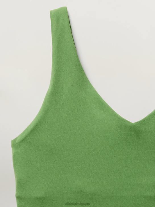 Athleta femmes transcend - soutien-gorge court à col en V a-c JRTZ678 soutiens-gorge et sous-vêtements | vert baja