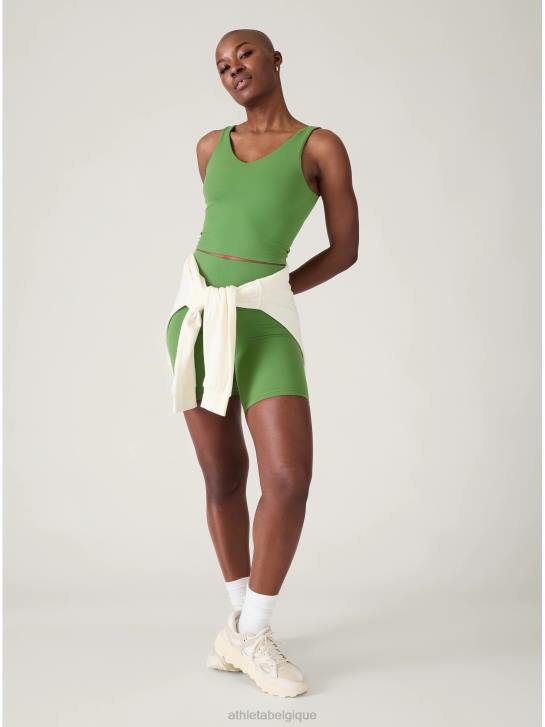 Athleta femmes transcend - soutien-gorge court à col en V a-c JRTZ678 soutiens-gorge et sous-vêtements | vert baja
