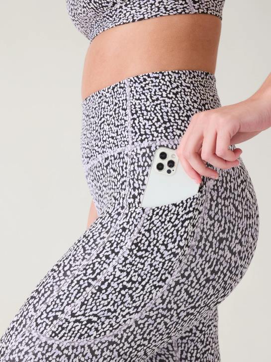 Athleta femmes Collant 7/8 texturé Ultimate Stash JRTZ19 vêtements camilla eau violette texture