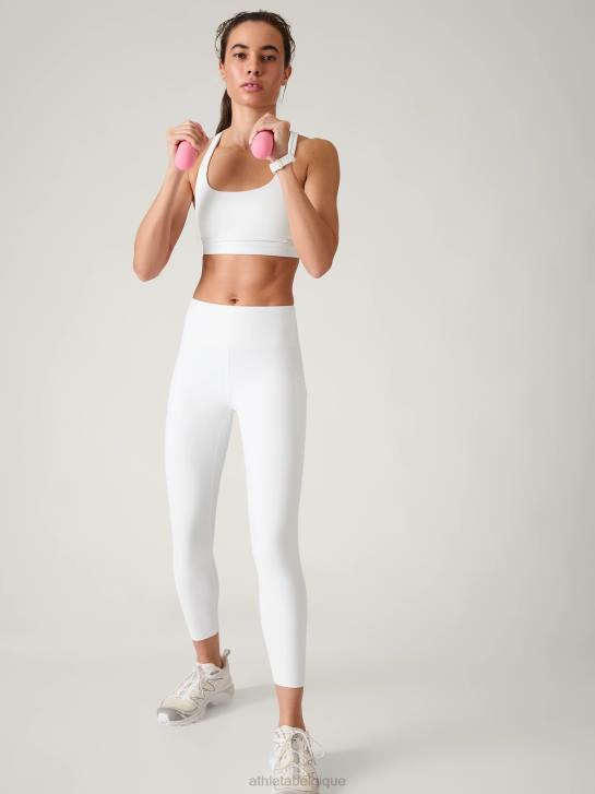 Athleta femmes cachette d'intervalle 7/8 serrée JRTZ146 vêtements blanc brillant