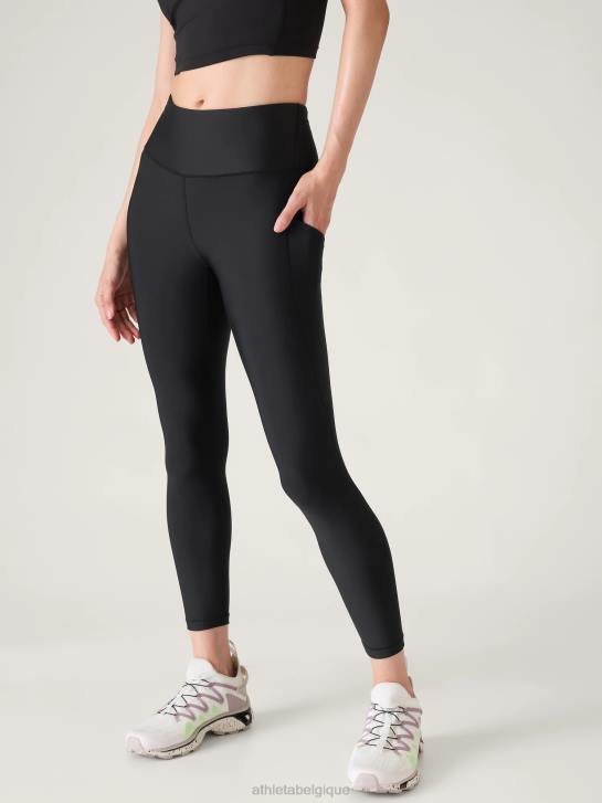 Athleta femmes cachette d'intervalle 7/8 serrée JRTZ25 vêtements noir