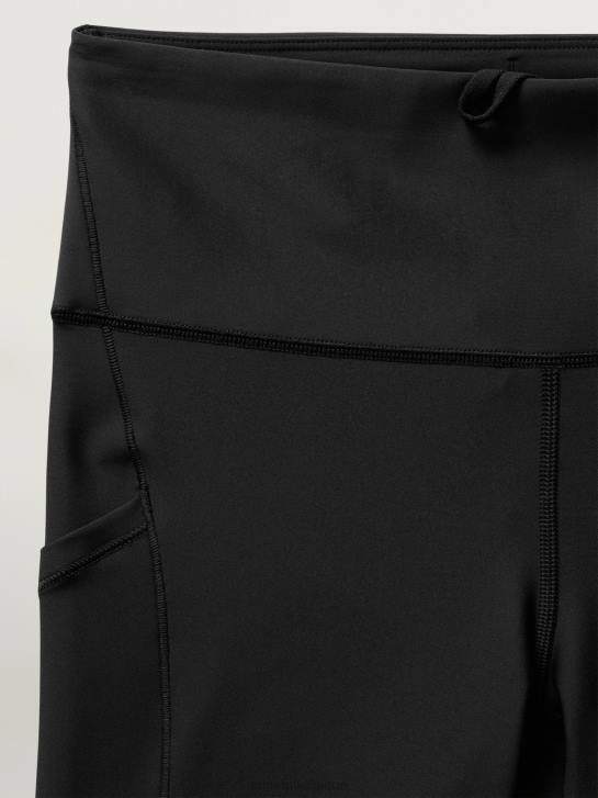 Athleta femmes cachette d'intervalle 7/8 serrée JRTZ25 vêtements noir