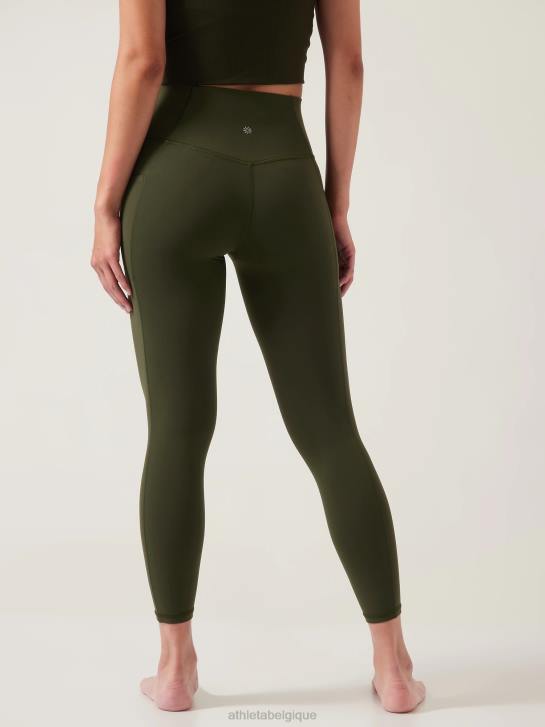 Athleta femmes cachette de salutation 7/8 serrée JRTZ114 vêtements tremble, olive