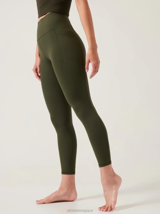 Athleta femmes cachette de salutation 7/8 serrée JRTZ114 vêtements tremble, olive