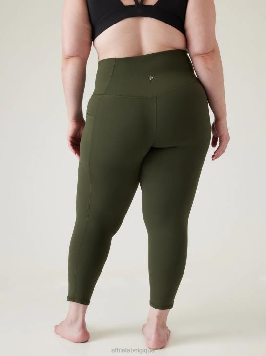 Athleta femmes cachette de salutation 7/8 serrée JRTZ114 vêtements tremble, olive