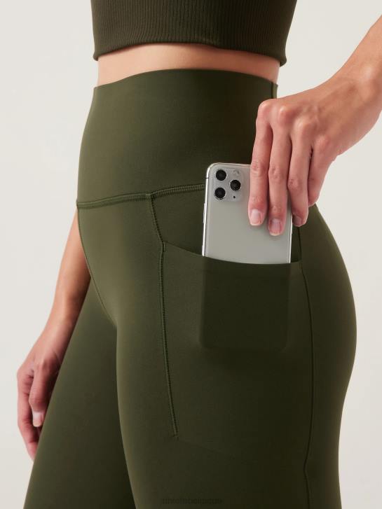 Athleta femmes cachette de salutation 7/8 serrée JRTZ114 vêtements tremble, olive