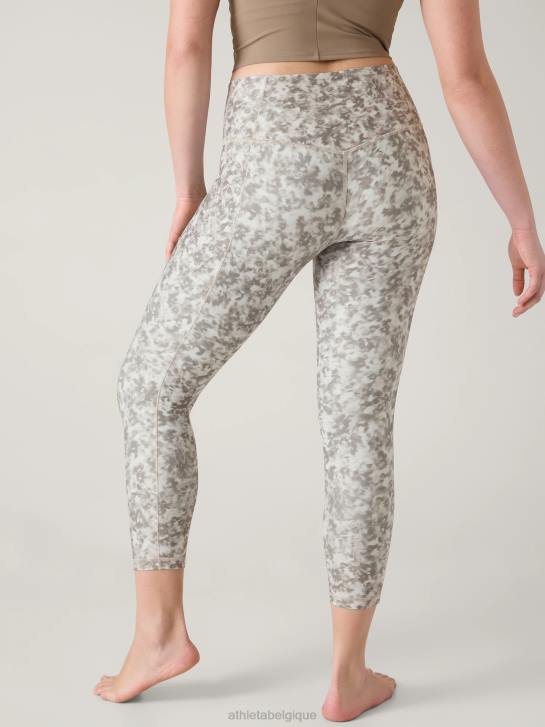 Athleta femmes cachette de salutation 7/8 serrée JRTZ119 vêtements pyrite florale opaline