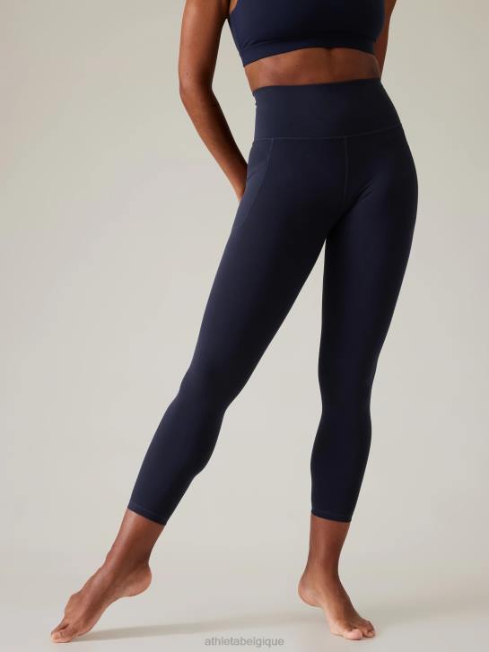 Athleta femmes cachette de salutation 7/8 serrée JRTZ15 vêtements marine