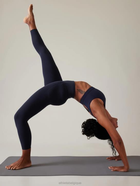 Athleta femmes cachette de salutation 7/8 serrée JRTZ15 vêtements marine