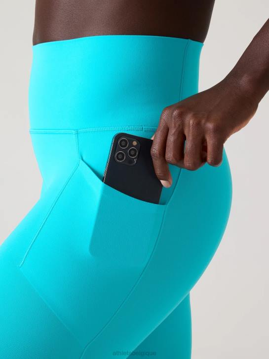 Athleta femmes cachette de salutation 7/8 serrée JRTZ83 vêtements bora bora bleu
