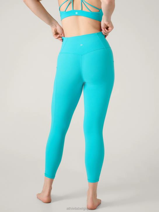 Athleta femmes cachette de salutation 7/8 serrée JRTZ83 vêtements bora bora bleu