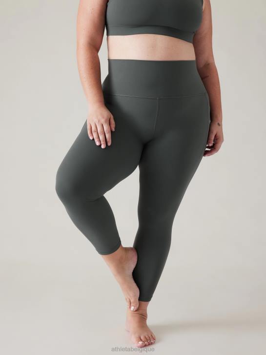 Athleta femmes cachette de salutation 7/8 serrée JRTZ85 vêtements vert de bali
