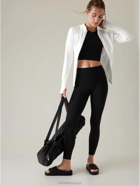 Athleta femmes cachette de salutation 7/8 serrée JRTZ8 vêtements noir