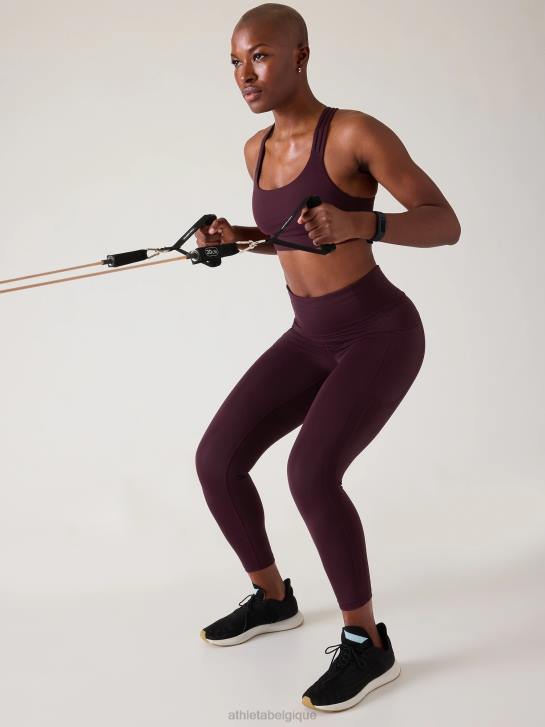 Athleta femmes cachette ultime 7/8 serrée JRTZ104 vêtements cabernet épicé