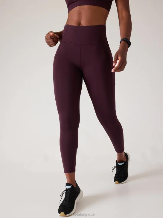 Athleta femmes cachette ultime 7/8 serrée JRTZ104 vêtements cabernet épicé