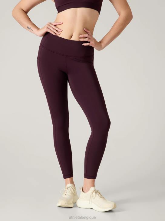 Athleta femmes cachette ultime 7/8 serrée JRTZ104 vêtements cabernet épicé