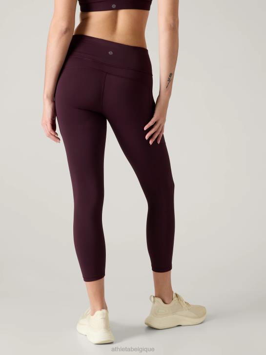 Athleta femmes cachette ultime 7/8 serrée JRTZ104 vêtements cabernet épicé