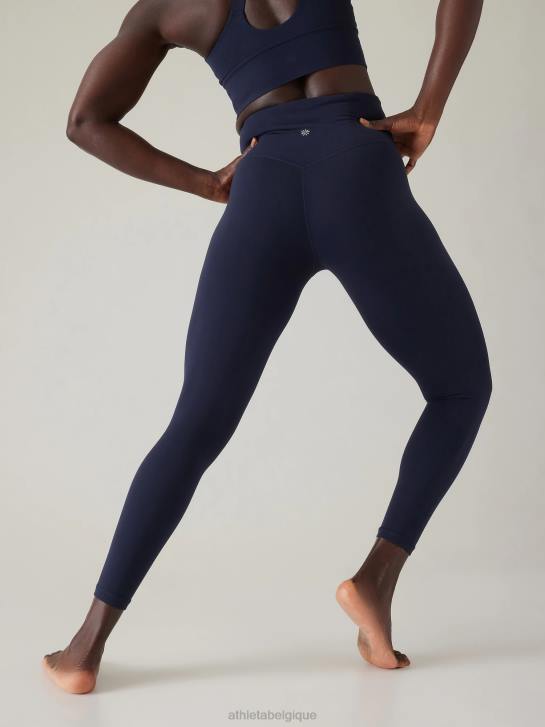 Athleta femmes collant elation 7/8 taille ultra haute JRTZ45 vêtements marine