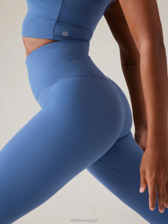 Athleta femmes collant elation 7/8 taille ultra haute JRTZ86 vêtements bleu chromé