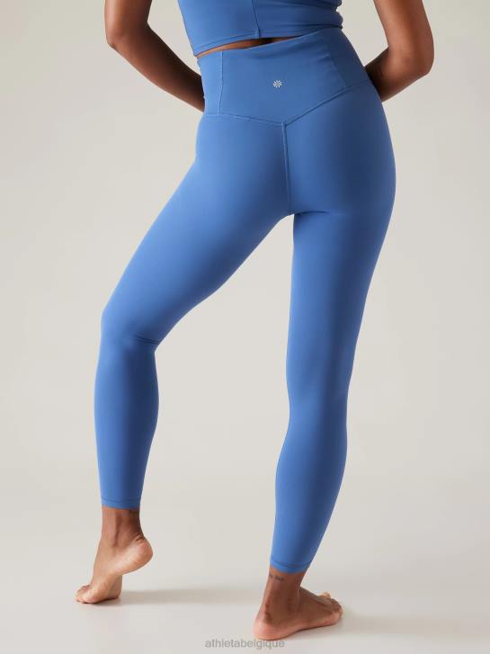 Athleta femmes collant elation 7/8 taille ultra haute JRTZ86 vêtements bleu chromé