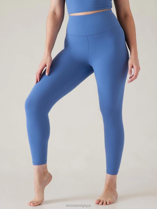 Athleta femmes collant elation 7/8 taille ultra haute JRTZ86 vêtements bleu chromé