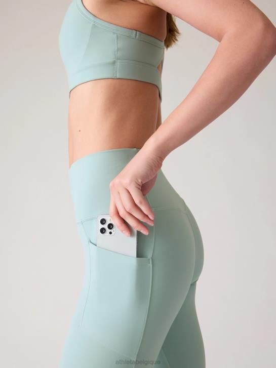 Athleta femmes salutation cache maille 7/8 serré JRTZ78 vêtements bleu de l'aube