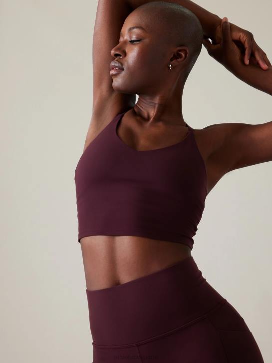 Athleta femmes salutation, cachette serrée JRTZ153 vêtements cabernet épicé