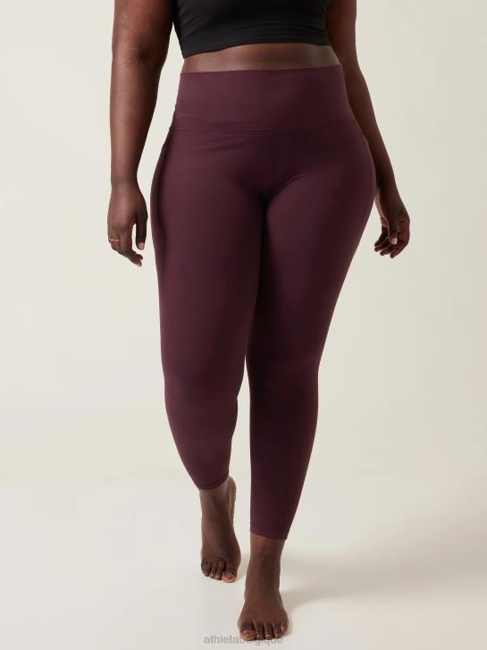 Athleta femmes salutation, cachette serrée JRTZ153 vêtements cabernet épicé