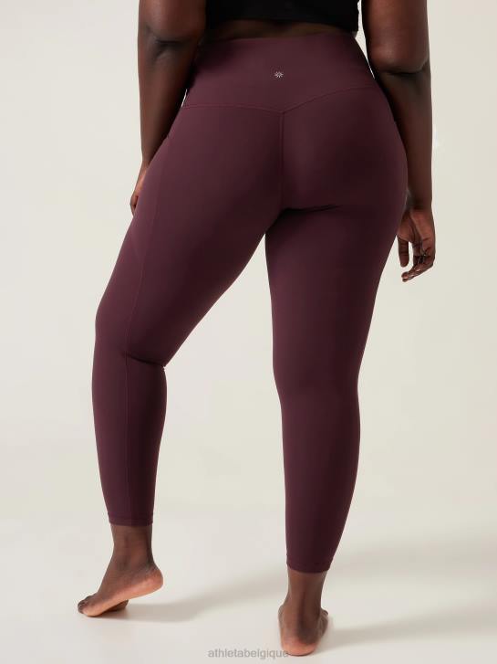 Athleta femmes salutation, cachette serrée JRTZ153 vêtements cabernet épicé