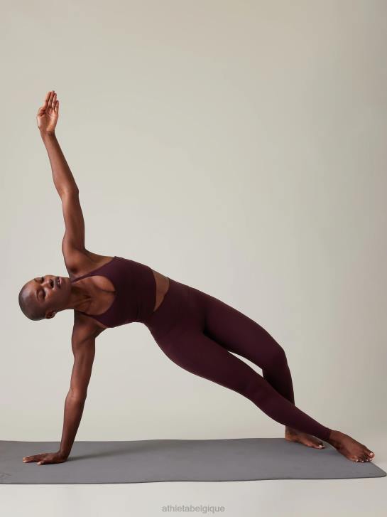 Athleta femmes salutation, cachette serrée JRTZ153 vêtements cabernet épicé