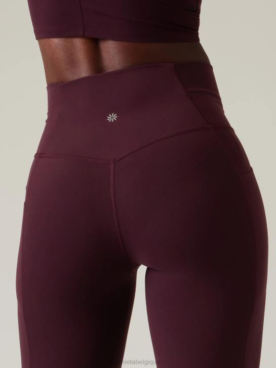 Athleta femmes salutation, cachette serrée JRTZ153 vêtements cabernet épicé